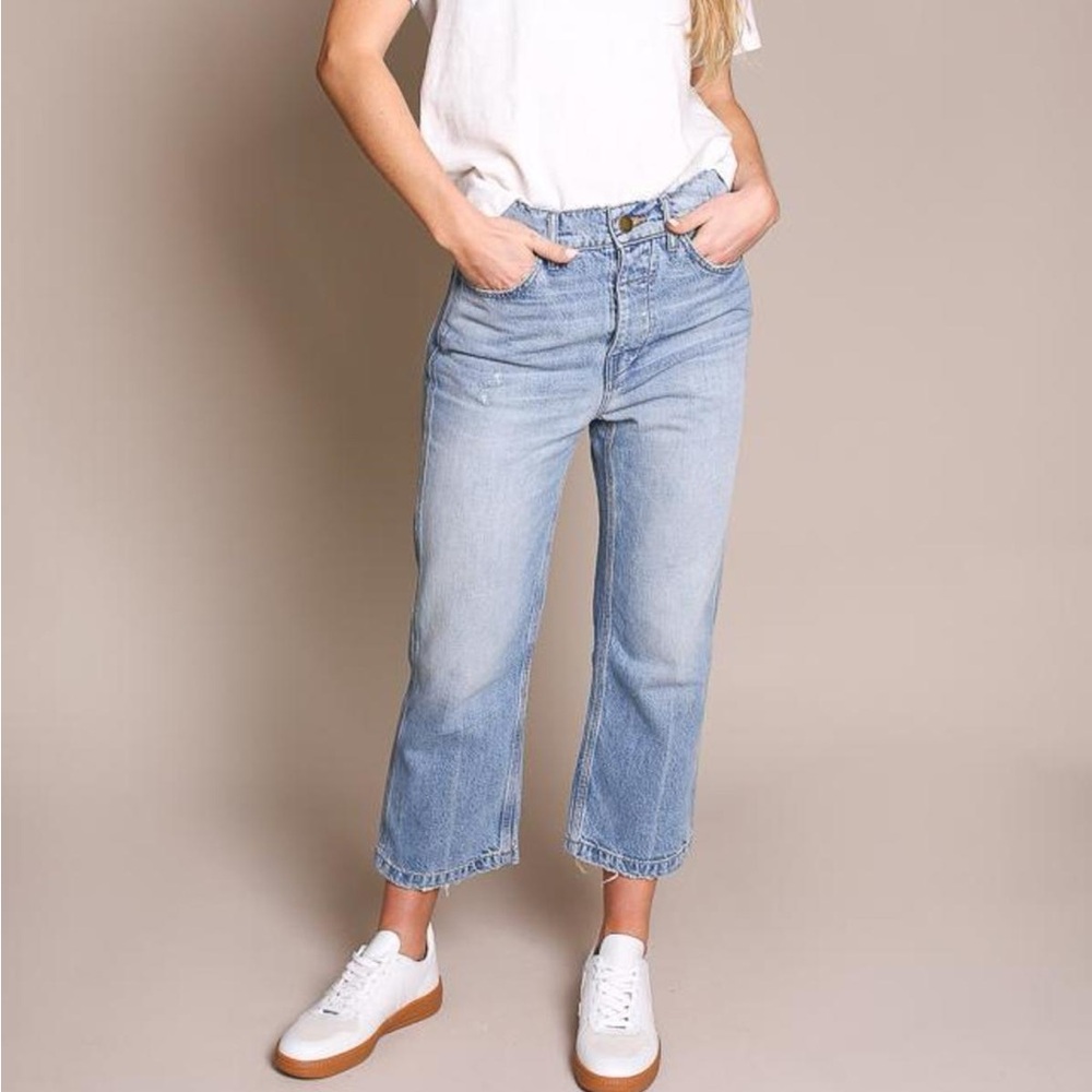 THE GREAT. The Railroad Jean Straight Leg Jeans